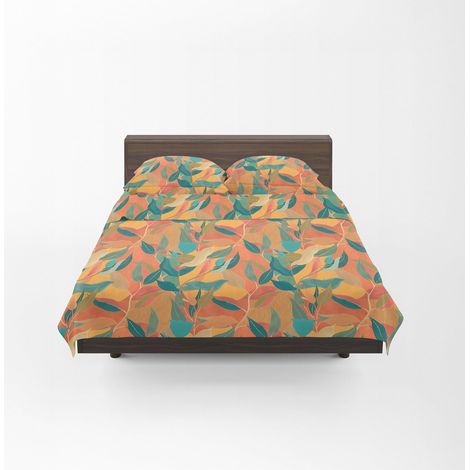 Parure de Lit avec 1 Drap Housse 125x200 Coton 100% Percalle Certifié OekoTex Frais Respirant Surmatelas Haut 30 cm, 1 Taie Oreiller 50x80 et 1 Drap Plat 180x280 pour Linge de Lit (1/5)