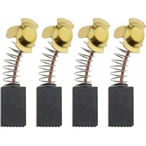 2 Paires Balais de Charbon Moteur Rechange de Perceuse Filaire Compatibles avec Titan TTB653SDS 1500w SDS Plus, 6x10x16mm