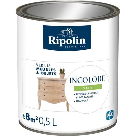 Möbel- und Objektfarbe - Farblos Satin - Satin - Ripolin - 0,5L