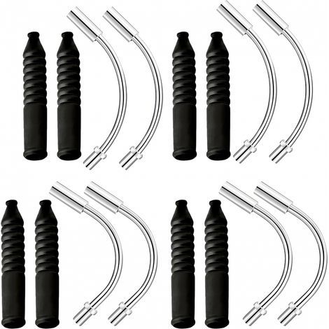 8 juegos de guías de cable de freno, accesorios para bicicleta para frenos V, tubos de freno para MTB para un frenado suave y eficaz (1/5)