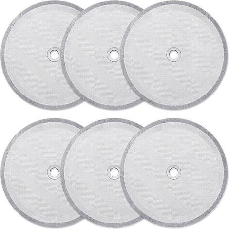 Pack de 6 filtres à tamis réutilisables pour cafetière à piston 1000 ml – Faciles à nettoyer – Compatibles avec Bodum, Grosche, Mr. Coffee (1/5)