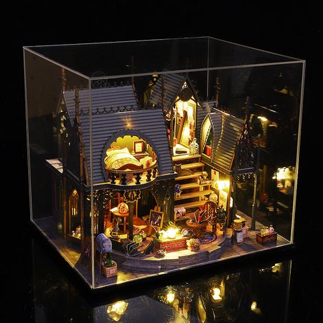 Maison magique Luna à faire soi-même – Maison-château micro-paysage faite main – Cadeau de Noël (1/3)