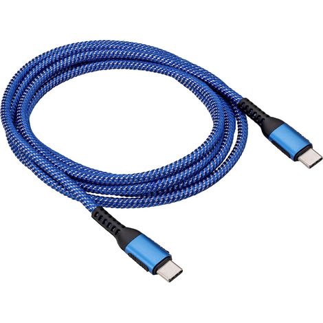 Akyga AK-USB-38 USB-C-Kabel, geflochtenes USB-Kabel, 100 W, E-Mark PD QC, 1,8 m, 480 Mbit/s (1/3)