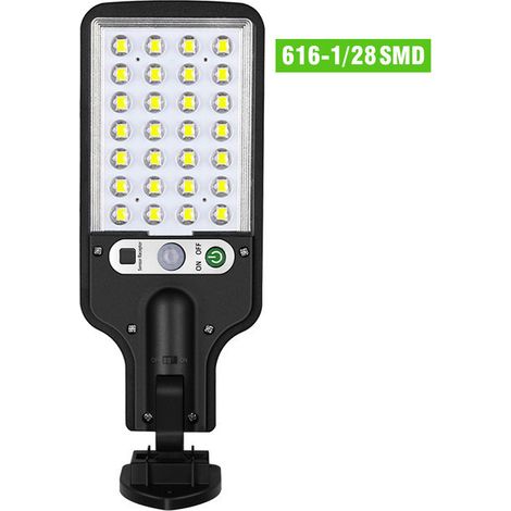 Éclairage solaire extérieur, applique murale LED à détecteur de mouvement avec télécommande, étanche, référence 616-1-AquaForge