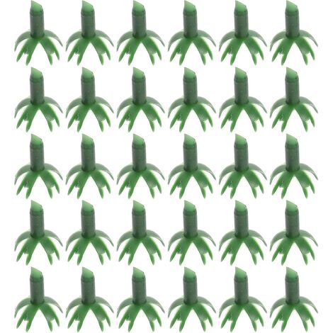 Calices De Fleurs Artificielles 40 Pièces Sépales De Rose en Plastique Accessoires pour Création De Bouquet De Fleurs Base Plate Stable pour Compositions Et Mariages DIY (1/5)