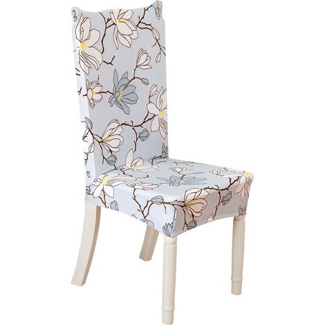 Housse De Chaise Élastique Imprimée - Tissu Respirant Lavable En Machine - Pour Salon Salle À Manger Hôtel Restaurant - 1 Pièce (1/5)