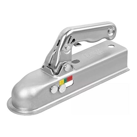 Trailer Head, Trailer Hitch, Ball Hitch Trailer Braked Up to 1500 kg, Square Silver 60 mm (1/5)