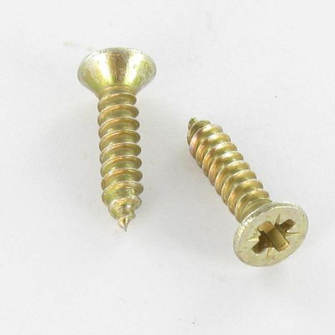 Vis tôle Tête fraisée Pozi 3.5X16 Bichromaté-10 pièces
