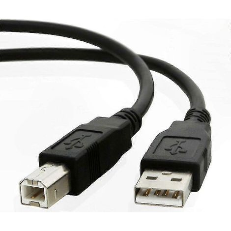 Câble USB pour imprimante multifonction SZRH A-F, compatible avec tous modèles, connexion rapide et fiable, accessoire essentiel, longueur standard, noir, pour transfert de données optimal (1/4)