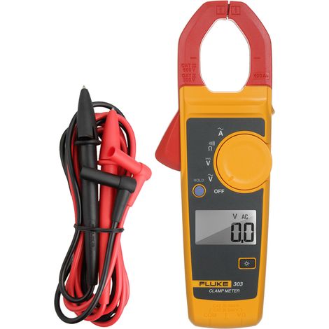 Pince ampèremétrique portable FLUKE F303, multimètre numérique à écran LCD, multimètre universel, ampèremètre, voltmètre AC/DC 600 A, voltmètre DC/AC. (1/5)