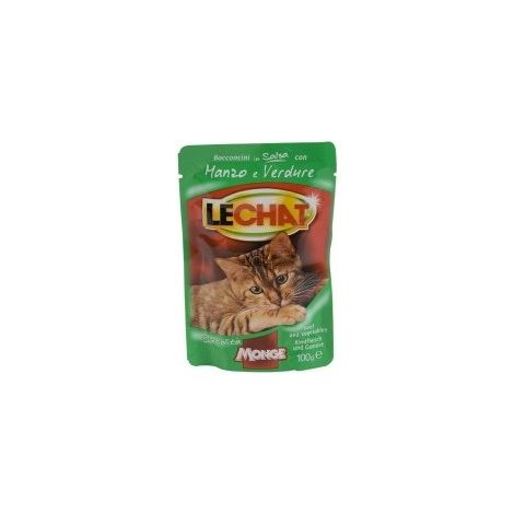 Gatto - Manzo & Verdure Lechat Monge 100 gr