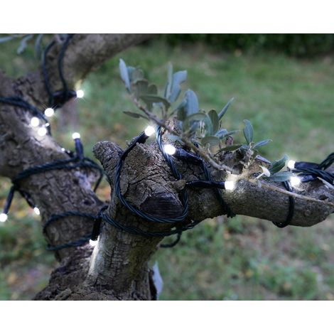 Guirlande lumineuse solaire de Noël extérieur LED blanc pur 5 m (1/3)
