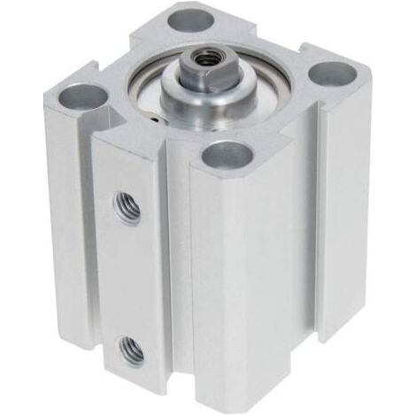 SDA20 x 20 Cilindro Pneumatico Sottile, Aria Compressa, Cilindro Pneumatico Compatto in Alluminio a Doppia Porta PT3/8, per i Sistemi Pneumatici e Idraulici, Foro 20mm, Corsa 20 mm (1/5)