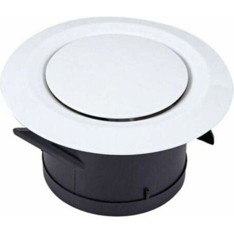 Orifices d'aspiration et de soufflage Diffuseurs à 100 disques - Grille de ventilation ronde en plastique réglable - Ventilation par ventilateur (1/5)