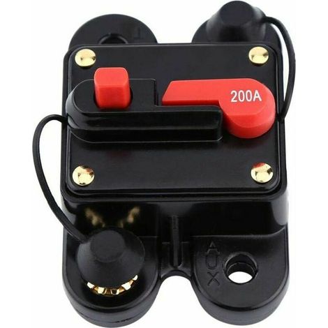 Disjoncteur Sectionneur DC 12-24 V 200 A - Pour Voiture Bateau Yacht Camion VR - Réinitialisation Manuelle - 1 Pièce (1/5)