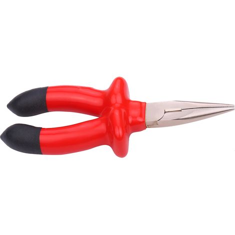 15 cm (6 Zoll) lange, isolierte Spitzzange aus Chrom-Vanadium-Stahl (CR-V), Flach- und Spitzzange mit Drahtschneider für die Schmuckherstellung (1/3)