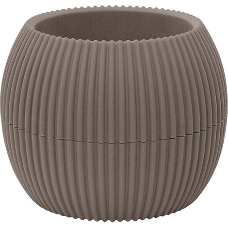 Vasetti Piante Grasse Con Sottobicchiere Integrato Design Moderno Crea La Tua Composizione Varie Misure Colori Vasi Pianta Sottovaso Piantine Vaso Fiori Marrone - Rotondo 0,35 Litri
