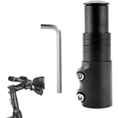 Rehausse Potence de Guidon, Rehausse Potence VTT, Extenseur Potences Vélo, Bicyclette Éten Riser Adaptateur, Convient aux VT (1/4)