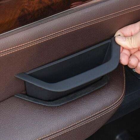 Pour BMW X3 X4 F25 F26 poignée de porte de voiture, boîte de rangement latérale pilote pour BMW X3 X4 2010-2017 (Noir) (1/5)