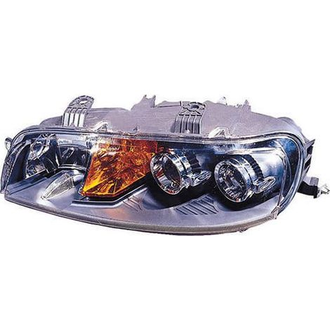 Phare avant gauche H1/H1 base noire Fiat Punto 2 phase 1 2001-2003