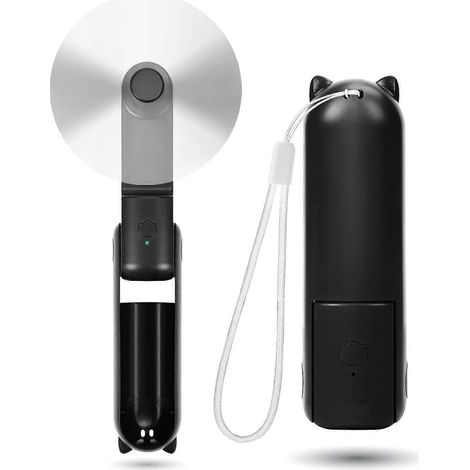 Mini ventilateur portable, 3 vitesses, rechargeable et silencieux [autonomie de 9 à 15 heures], USB portable-AquaForge (1/5)
