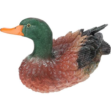 statue jardin exterieur-Statue de Canard en Résine - Pour Jardin, Paysage et Espaces Décoratifs (29x14.5x16 cm) (1/5)