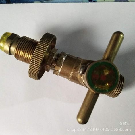 Pistolet à gaz à un seul crochet en cuivre pur, interrupteur de retour de gaz, tube d'alimentation en gaz, accessoires pour canon de pistolet à gaz