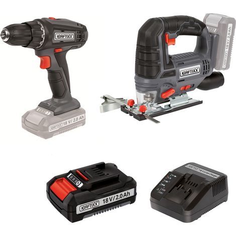 Kraftixx by Einhell 18V Set  Akkuschrauber  Stichsäge  1x 2,0Ah Akku und PXC-Ladegerät (1/5)