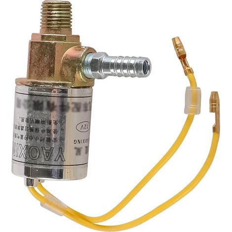 Électrovanne de klaxon à air 12 V Électrovanne en métal à Haut débit de 1/4 Pouce pour Klaxons à air et systèmes de Suspension pneumatique pour passionnés de Voitures et conducteurs de camions (1/4)
