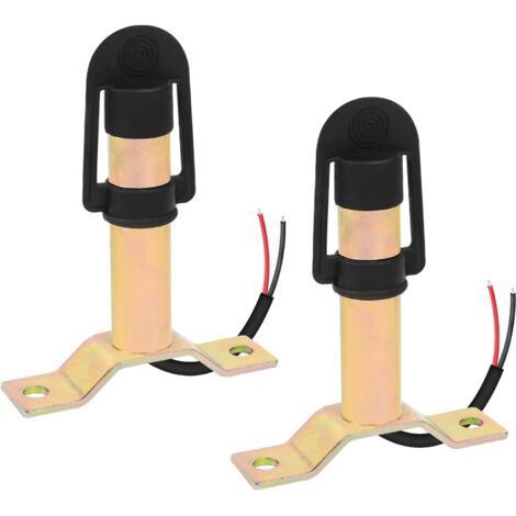 Support de gyrophare avec câble et capuchon étanche, Tracteur Support métallique pour installer des voyants d'avertissement rotatifs clignotants, Conforme à la norme DIN(2 PCS) (1/5)
