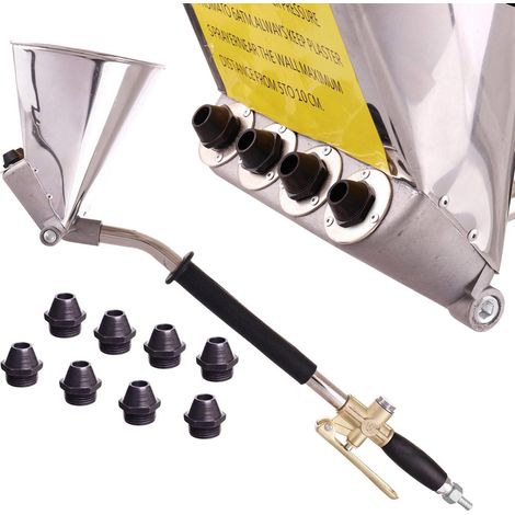 D011B PNEUMATISCHE VERPUTZMASCHINE für Decken + 8 Düsen