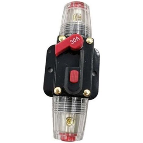 Auto-disjoncteur de réinitialisation (Taille : 30A) de l'inverseur de fusibles pour la voiture Marine système de bateau de protection-12V-24V (1/4)