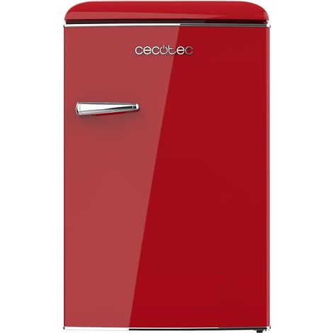 Mini-Retro-Kühlschrank TT Origin Red mit 110L Fassungsvermögen, Klasse E, ICEBOX, Innenbeleuchtung.