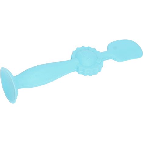 Applicateur de Crème pour Fesses Bébé en Silicone Doux - Spatule à Base Ventouse Bleue pour Érythème Fessier (1/5)