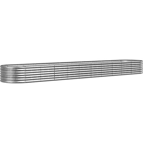 Maison Exclusive - Jardinera arriate acero galvanizado plata 440x (1/5)