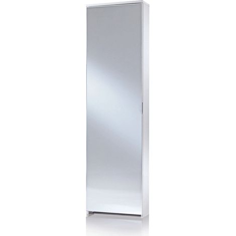 Scarpiera Specchio Con Cinque Contenitori Fino A 10 Paia Di Scarpe bianco specchio (1/4)