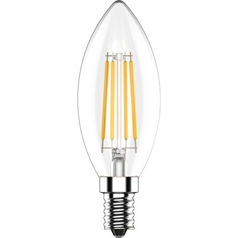 Ampoules Bougie LED E14,4W Équivalent Ampoule Incandescente 40W,Blanc Chaud 2700K,400LM, CRI 80,Lot de 5 [Classe énergétique D] (1/5)