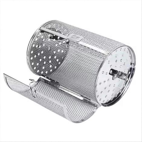 Drehspießofen aus Edelstahl für die Küche, Frittierkorb, Kaffeebohnenhalter, D-förmiger Rost, Zubehör für Heißluftfritteusen (1/5)