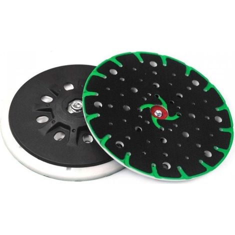 Patin de ponçage 150 mm, filetage de raccordement M8 - 49 trous avec vis avec fonction dépoussiérage, compatible avec ponceuse excentrique Festool Rotex RO, ETS 150, ETS EC 150 (1/5)