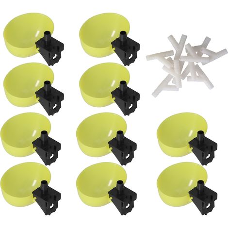 Abreuvoir automatique pour pigeons, grande capacité, pour oiseaux de compagnie (pigeons, perroquets), 6 mm / 0,2 po (1/5)