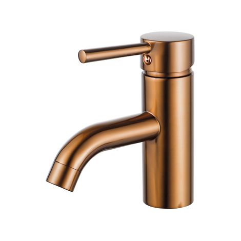 FugaFlow Eccelente Acces Robinet de lavabo - 14,8 cm - montage apparent - Cuivre brossé PVD (Cuivre)