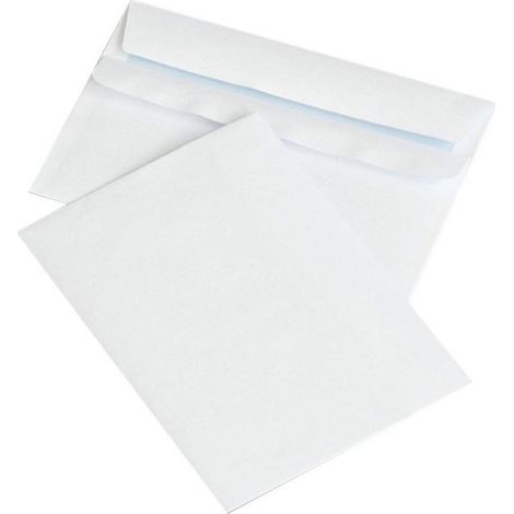 Sobres autoadhesivos blancos de 114x162 mm, 10 unidades.