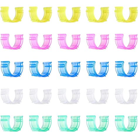 Clips de Porte-Canette pour Fil,Hugger de Bobine de Fil,Clips de Support de Canette en Plastique,Pinces à Canette à Coudre Clips,Porte-Canette Pinces,Économiseurs de Bobine de Fil 25 Pièces (1/5)