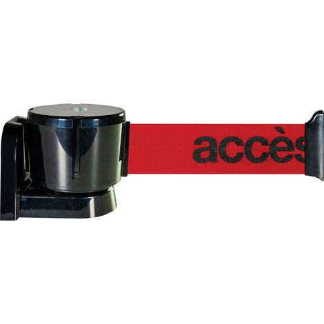 Enrouleur mural grande longueur avec sangle rouge accès interdit 12m x 50mm - 2811033 (1/2)