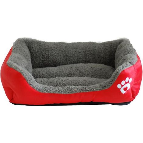 chenil Pour Animaux De Compagnie Pour Toutes Les Saisons-rouge S, Chenil Carr, Tapis Teddy Pomeranian, Chenil Pour Animaux De Compagnie En Coton P (1/5)
