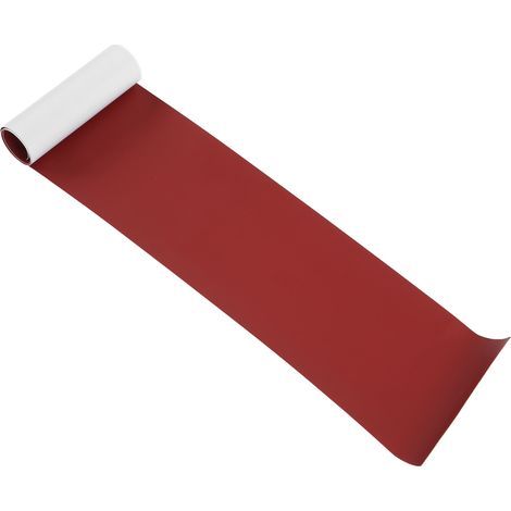Kit de réparation pour canapé en cuir autocollant rouge foncé, 20 cm de largeur x 135 cm de longueur (1/5)