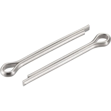 Goupilles Fendues, 4mm x 45mm Acier Inox Clip Attache Raccord pour Automobile, Mécanique, Argenté, 5Pcs (1/5)
