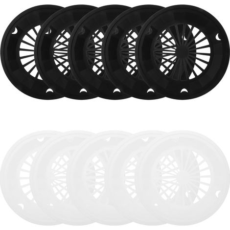 Ensemble de 10 assiettes en plastique réutilisables, essuie-tout et égouttoirs (1/4)