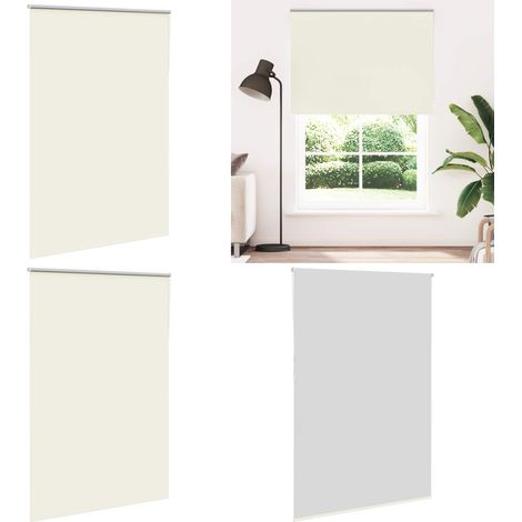 vidaXL Verdunkelungsrollo Cremeweiß 150x210cm Stoffbreite 146,6cm (1/5)
