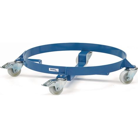 Rodillo para bidones STA abierto ID 610mm azul brillante 60/200l bidones de chapa de acero FETRA
